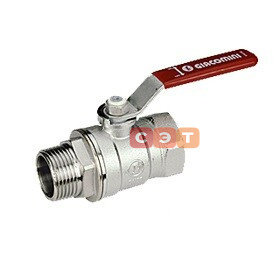 Кран шаровый НР-ВР R254 (ручка)  1"